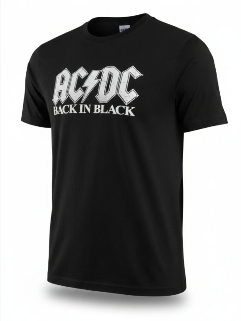 AC/DC Back In Black T-Shirt Adult Large Band Graphic Rock Concert Tee